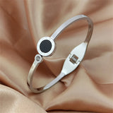 316L Stainless Steel Zircon Roman Numeral Bracelet