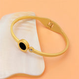 316L Stainless Steel Zircon Roman Numeral Bracelet