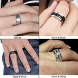 316L Stainless Titanium Steel Rings Wedding Couple Ring