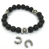 316L Stainless Steel Horseshoe Beads Charms Spacer Beads 2mm Small Hole