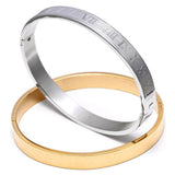316L Stainless Steel Bangle Men Bracelet Adjustable Opening Cuff Charm Jewelry