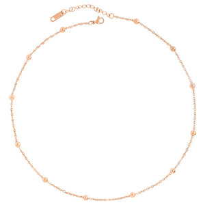 316L Stainless Steel Ball Pendant Necklace Minimalist Chain Women's Jewelry