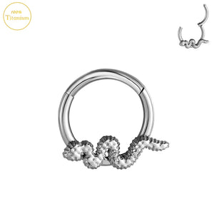 Surgical Steel Clicker Nose Hoop Cartilage Piercing Jewelry