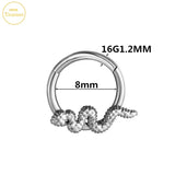 Surgical Steel Clicker Nose Hoop Cartilage Piercing Jewelry