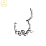 Surgical Steel Clicker Nose Hoop Cartilage Piercing Jewelry