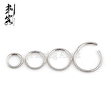 316L SS Clicker Prong Set Stones Septum Piercing Body Jewelry