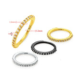 316L Surgical Steel Segment Nose Ring Septum Clicker Conch Ring