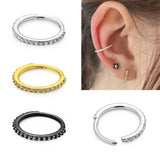 316L Surgical Steel Segment Nose Ring Septum Clicker Conch Ring