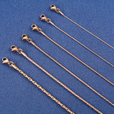 316L Thin Necklace Stainless Steel Link Cable Neck Chain for Women Ladies