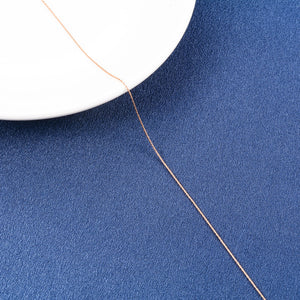 316L Thin Necklace Stainless Steel Link Cable Neck Chain for Women Ladies