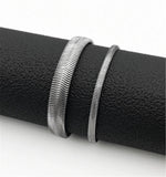 316L Flat Snake Bracelet Stainless Steel Bangle Thin Chain