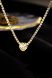 316L Titanium Stainless Steel Heart Necklace Classic Charm Jewelry Women