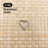 316L Zircon Nose Ring Silver Piercing Jewelry