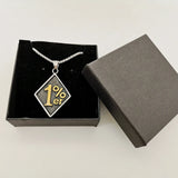 316L Stainless Steel Biker 1%er Pendant Men's Necklace