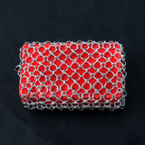 316L Stainless Steel Ring Sponge Metal Brush Pot Net Kitchen Cleaning Tool