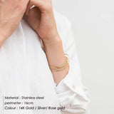 316L Stainless Steel Bangle Cuff Bracelet Jewelry for Women