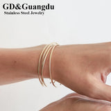 316L Stainless Steel Bangle Cuff Bracelet Jewelry for Women