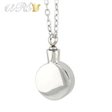 Stainless Steel Essential Oil Necklace Perfume Locket with Chain