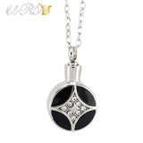 Stainless Steel Essential Oil Necklace Perfume Locket with Chain