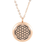 316L SS Flower of Life Aromatherapy Pendant 20mm 25mm 30mm