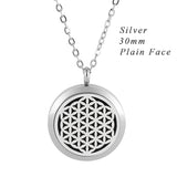 316L SS Flower of Life Aromatherapy Pendant 20mm 25mm 30mm