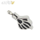 Pet Paw Print Urn Necklace Pendant with Chain