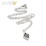 Pet Paw Print Urn Necklace Pendant with Chain