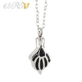 Pet Paw Print Urn Necklace Pendant with Chain