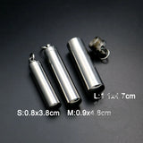 316L Stainless Steel Perfume Vial Pendant Charm DIY Jewelry Supplies