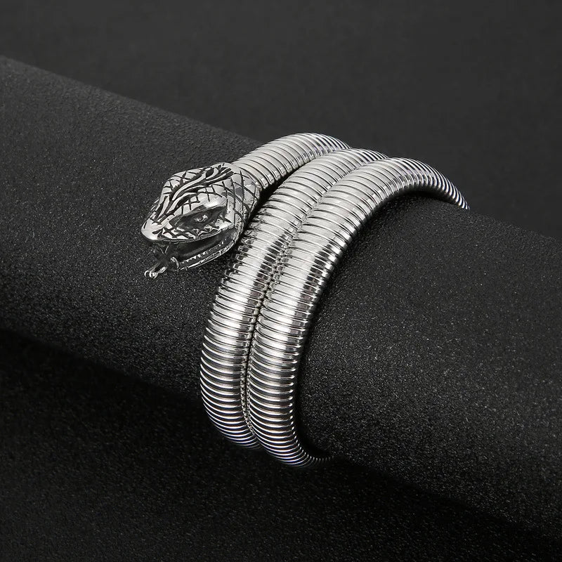 316L Stainless Steel Snake-shaped Men's Bracelet