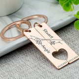 Personalized Romantic Couples Finger Intersection Jewelry