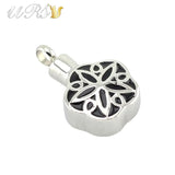 316L Stainless Steel Urn Necklace Perfume Locket with O-Shaped Chain