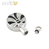 316L Stainless Steel Cremation Jewelry Pendant with O-Shaped Chain