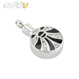 316L Stainless Steel Cremation Jewelry Pendant with O-Shaped Chain