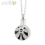 316L Stainless Steel Cremation Jewelry Pendant with O-Shaped Chain