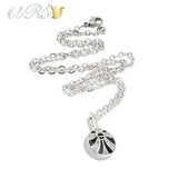 316L Stainless Steel Cremation Jewelry Pendant with O-Shaped Chain