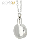 316L Stainless Steel Cremation Jewelry Pendant with O-Shaped Chain