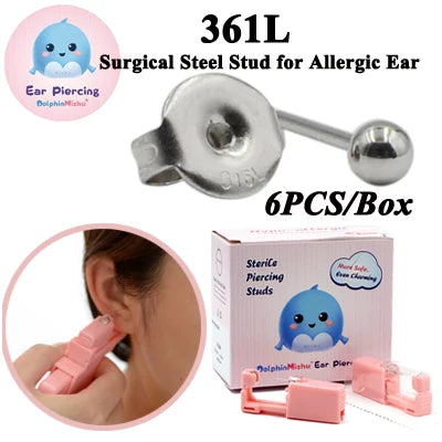 316L Sterilised Disposable Ear Piercing Gun Unit