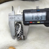 316l Stainless Steel 12*6mm Square Hole Scorpion European Beads