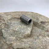 316L Stainless Steel Vintage Cylinder Charms Beads 5.88mm Hole