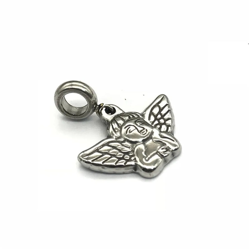 316L Stainless Steel Angel Pendant Charms for DIY Jewelry