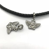 316L Stainless Steel Angel Pendant Charms for DIY Jewelry
