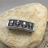 316l Stainless Steel Antique Skulls Beads for Leather Bracelet Men Jewelry