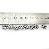 316l Stainless Steel Snowflake Spacer Beads Charms for DIY Bracelets