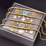 Geometric Love Shell Butterfly Star Bracelet