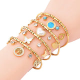 Geometric Love Shell Butterfly Star Bracelet