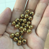316L Stainless Steel Gold-color European Small Hole Beads for Bracelet
