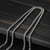 316L Stainless Steel Vikings Skull Shield Band Rune Necklace Pendant