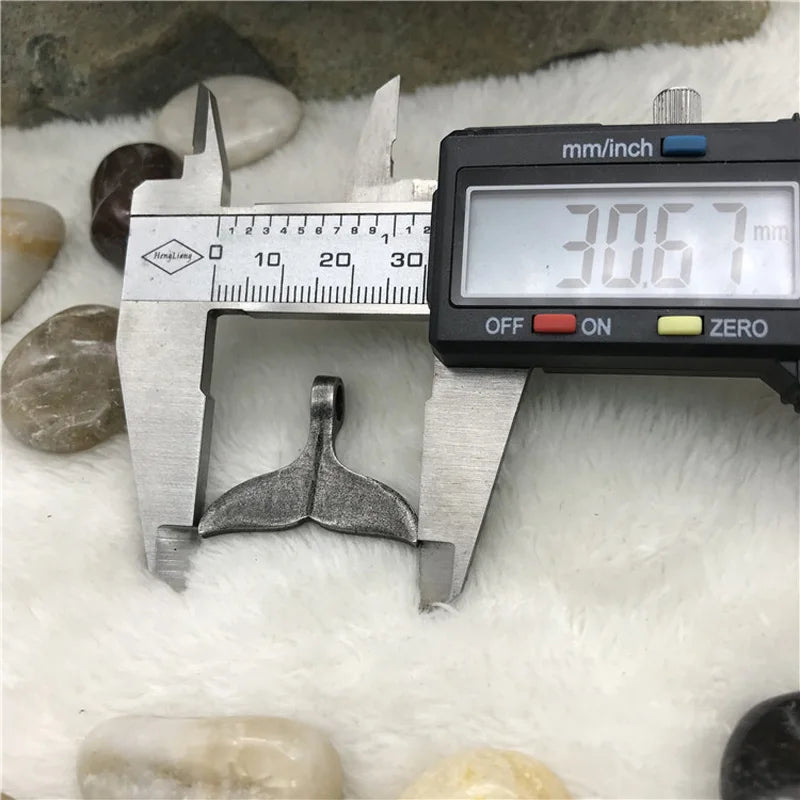 316L Stainless Steel Fish Tail Charms Pendant For DIY Jewelry Making