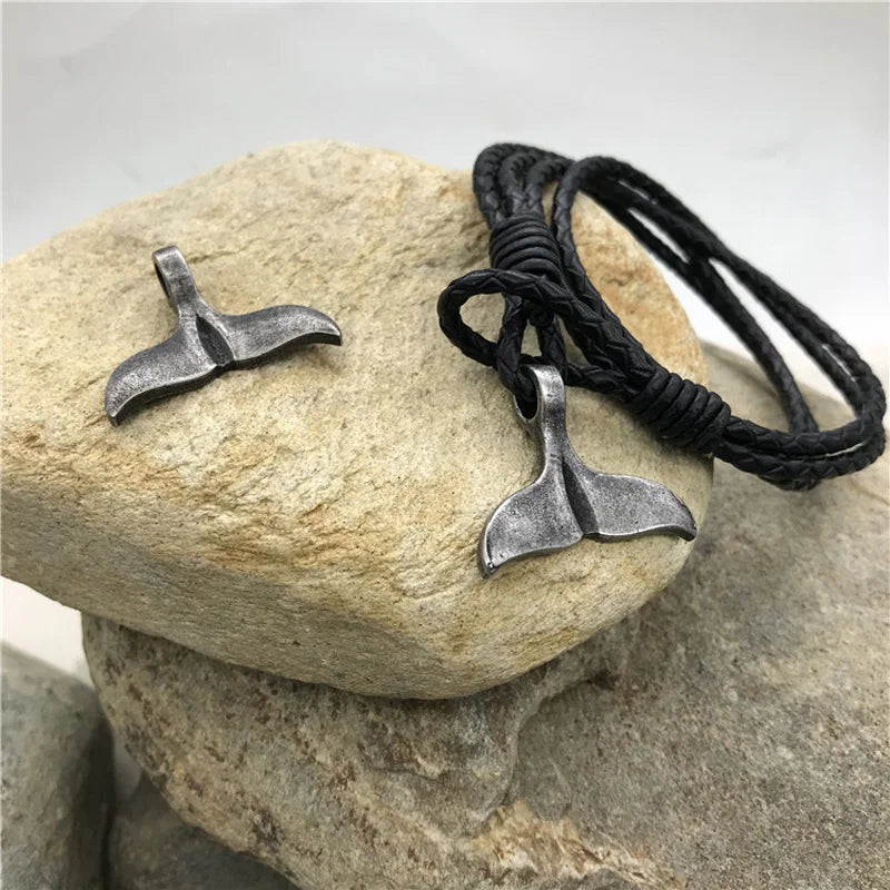 316L Stainless Steel Fish Tail Charms Pendant For DIY Jewelry Making